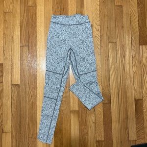 Gymshark Fleur Texture Leggings - Charcoal Marl